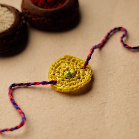 Handmade Upcycled Weave Rakhi by Khamir 56