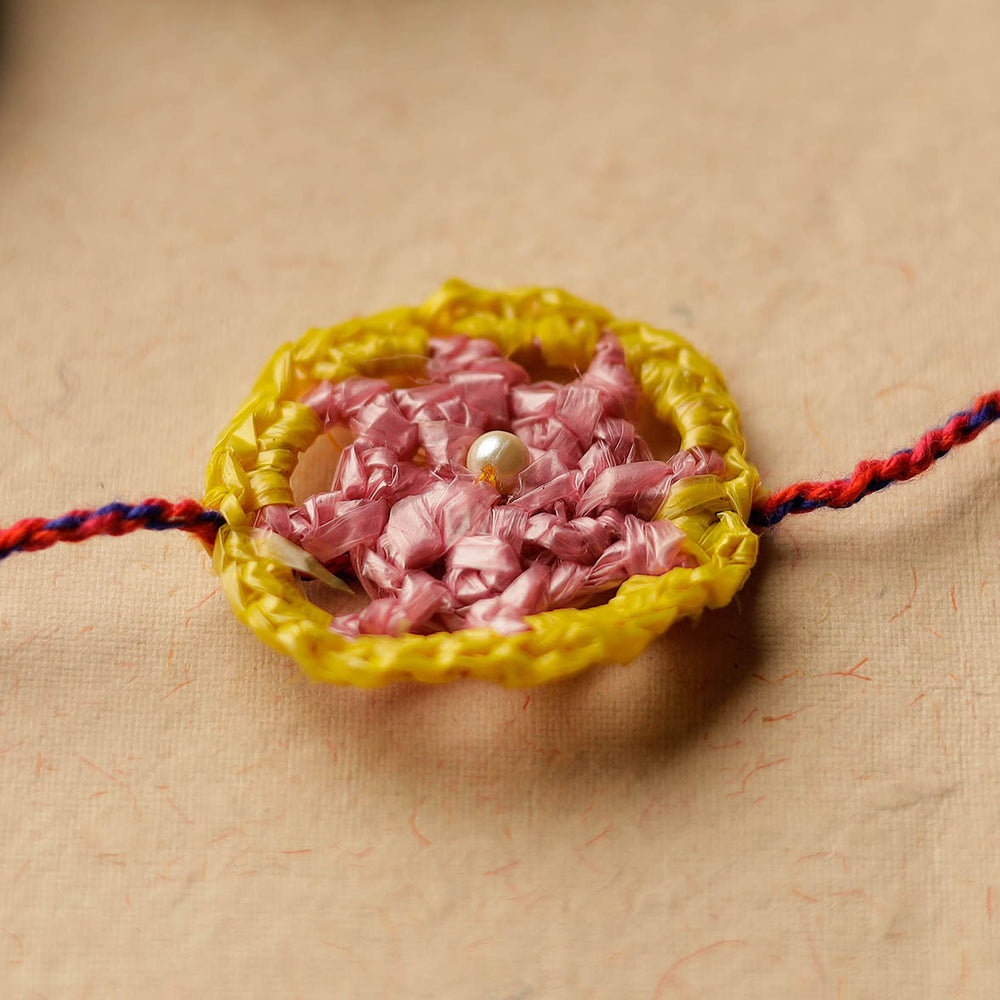 Handmade Upcycled Weave Rakhi by Khamir 59