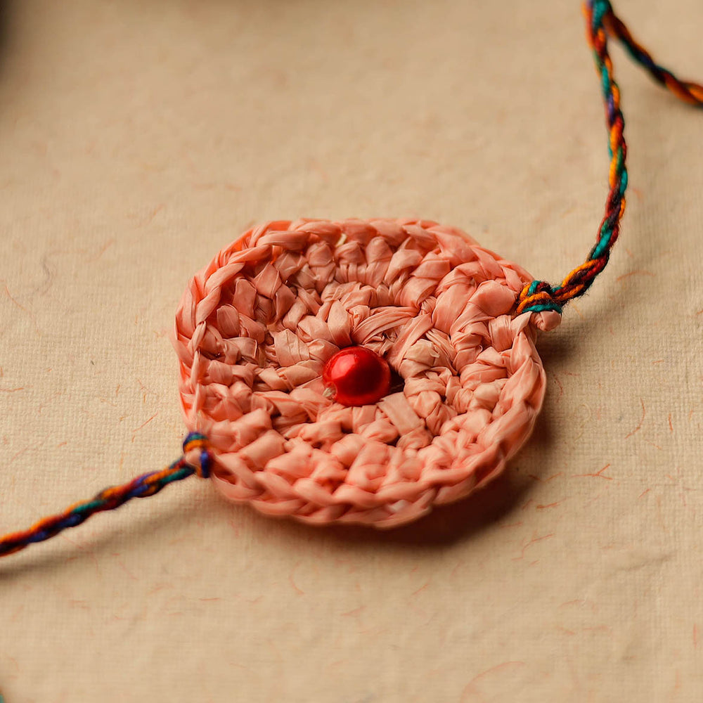 Handmade Upcycled Weave Rakhi by Khamir 64