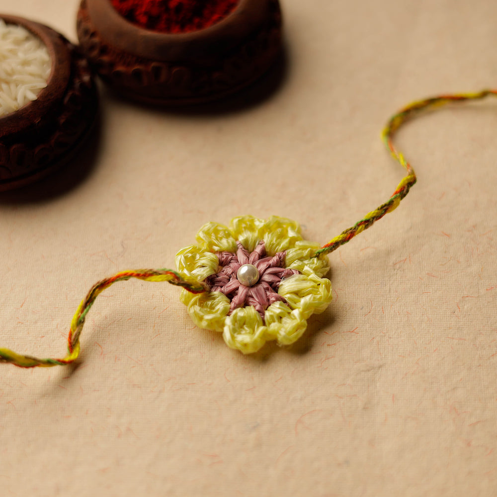 Handmade Upcycled Weave Rakhi by Khamir 70