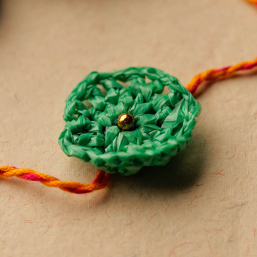 Handmade Upcycled Weave Rakhi by Khamir 83