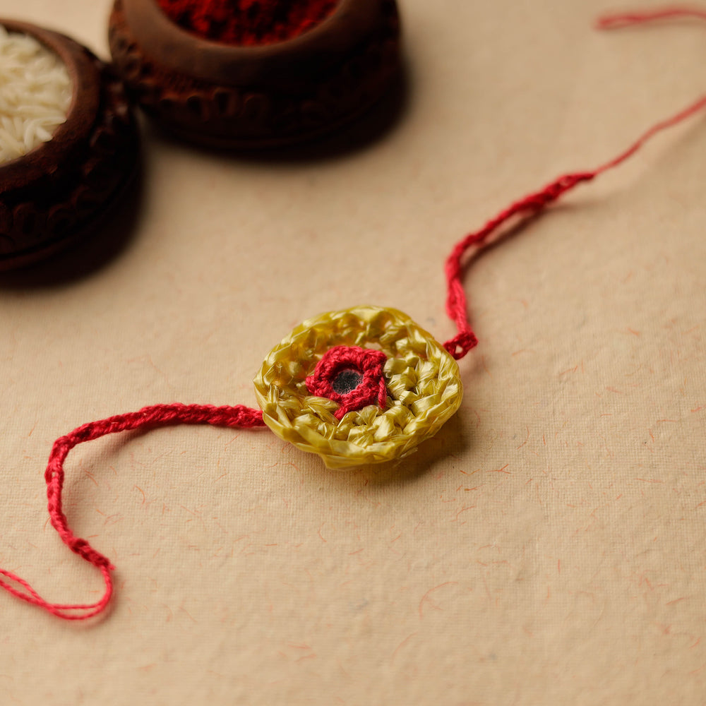 Handmade Upcycled Weave Rakhi by Khamir 85