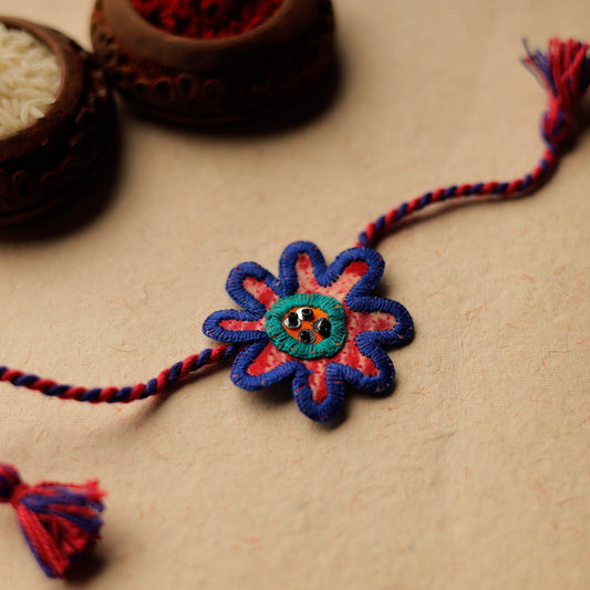 Flower - Handmade Threadwork Kids Rakhi 100