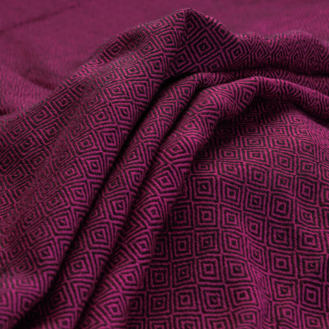 Purple - Kumaun Handwoven Pure Merino Woolen Fabric