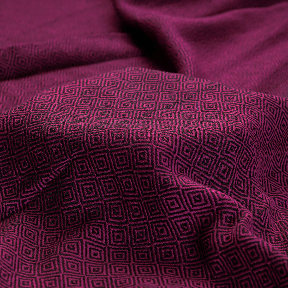 Purple - Kumaun Handwoven Pure Merino Woolen Fabric
