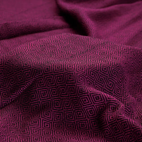 Purple - Kumaun Handwoven Pure Merino Woolen Fabric