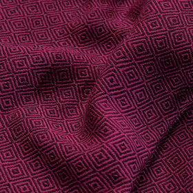 Purple - Kumaun Handwoven Pure Merino Woolen Fabric