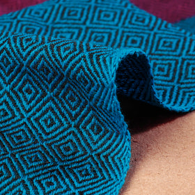 Purple - Kumaun Handwoven Pure Merino Woolen Fabric