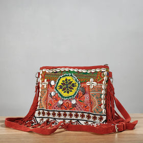 Buy Banjara Vintage Embroidery Beads, Shell & Coin Patchwork Sling Bag Online at iTokri.com 