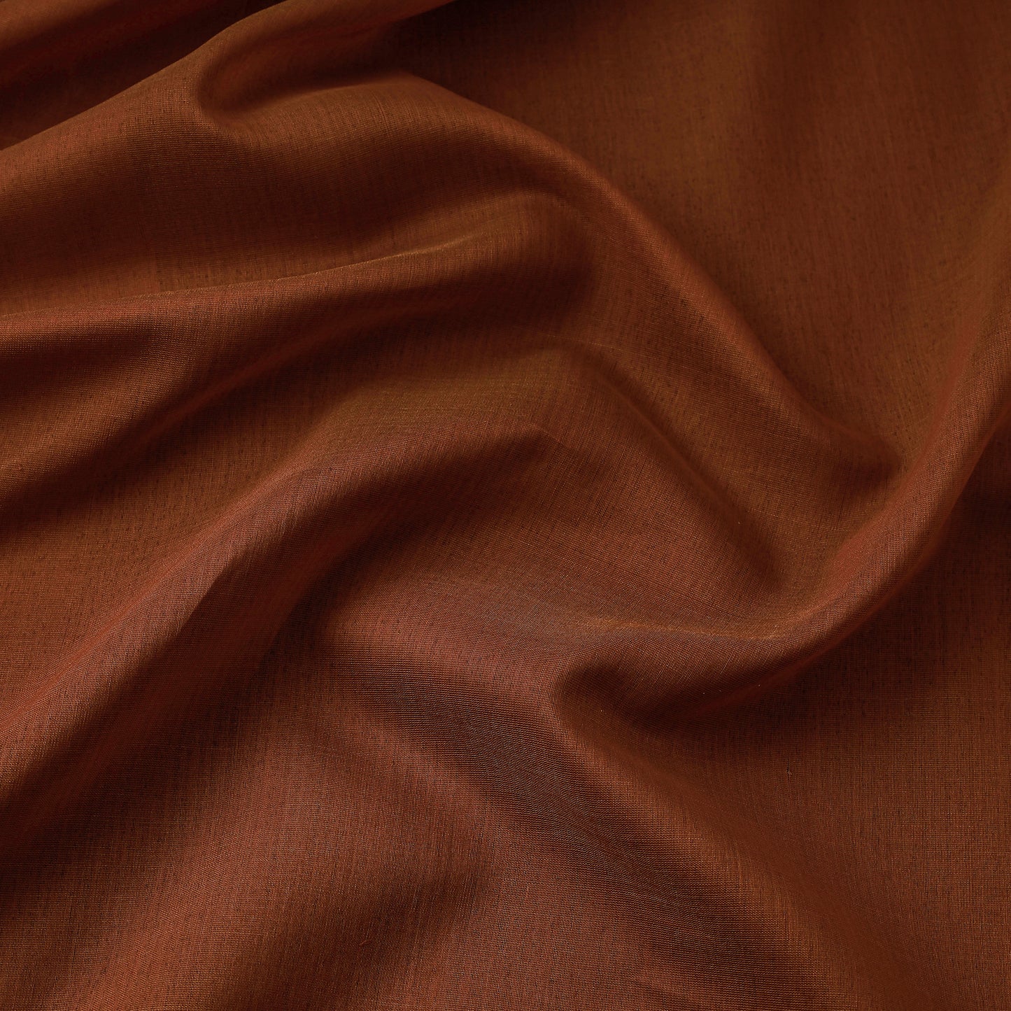 Brown - Maheshwari Silk Cotton Handloom Fabric