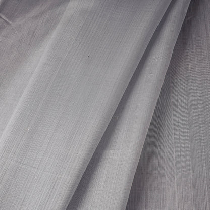 Grey - Maheshwari Silk Cotton Handloom Fabric