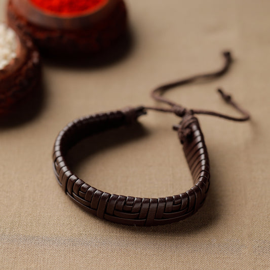 Handmade Leather Bracelet Rakhi 46