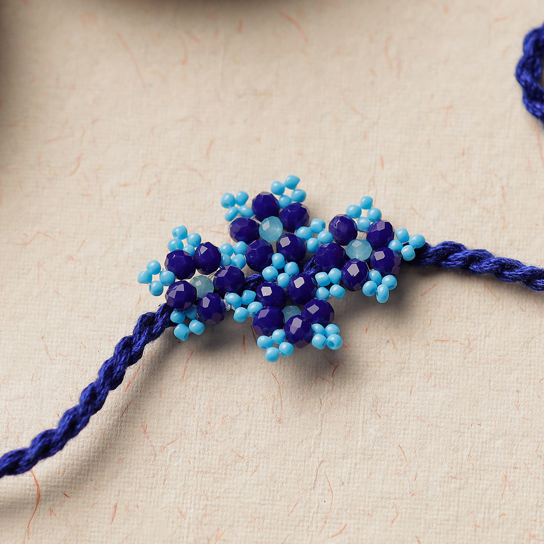 Flower - Handmade Beadwork Rakhi 08