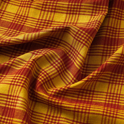 Multicolor - Baragaon Pre Washed Handloom Striped Cotton Fabric