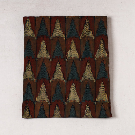 Multicolor - Vanaspati Block Printed Modal Silk Precut fabric - (1.25 meter)