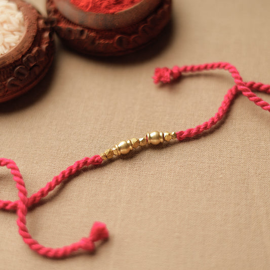 Tribal Dokra Craft Brass & Threadwork Rakhi 24