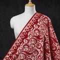  Cotton Red Hand Batik Print Fabric 