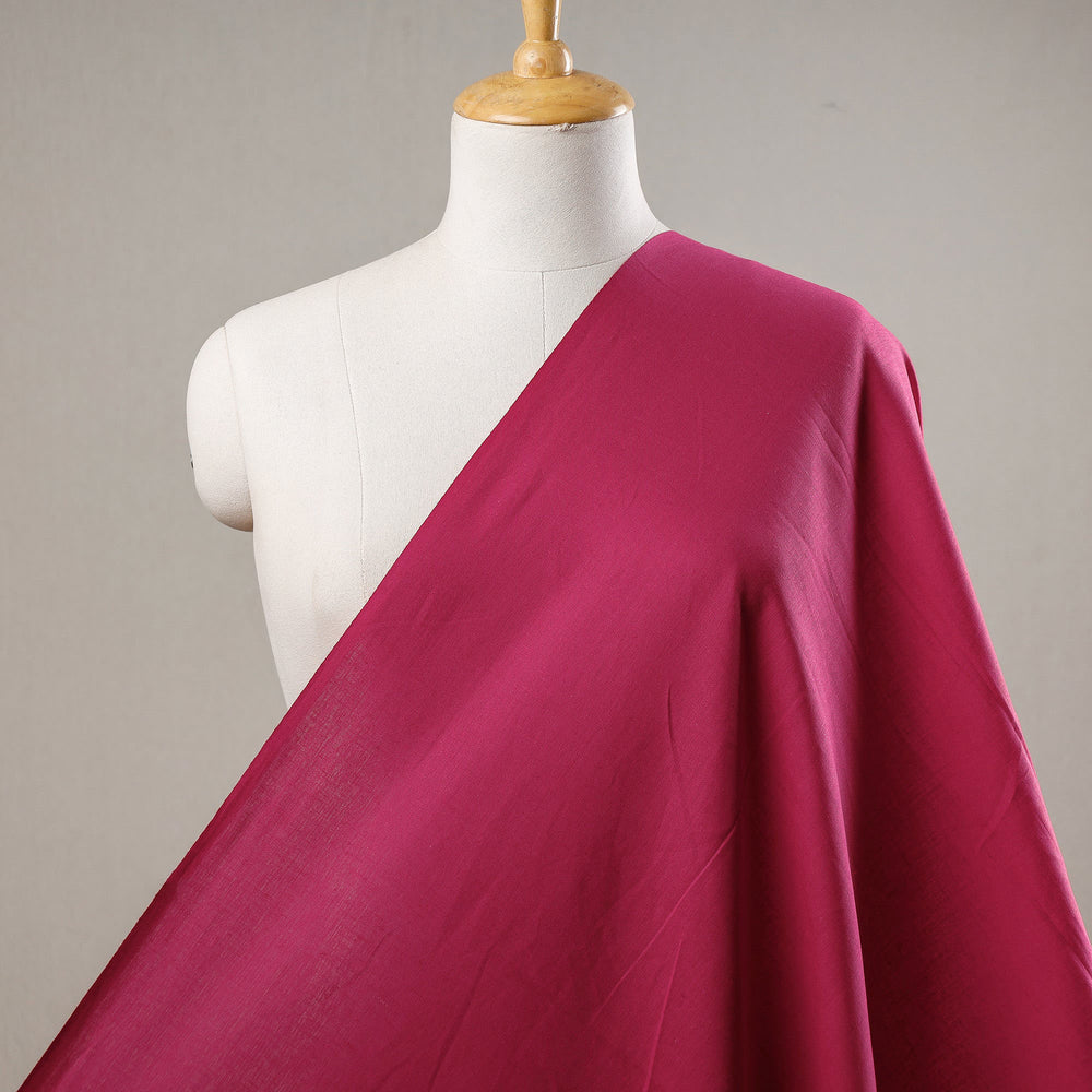 Dark Pink - South Cotton Prewashed Plain Dyed Fabric 07