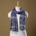 Buy Burdwan Jamdani Buti Handloom Cotton Stole with Tassels Online at iTokri.com