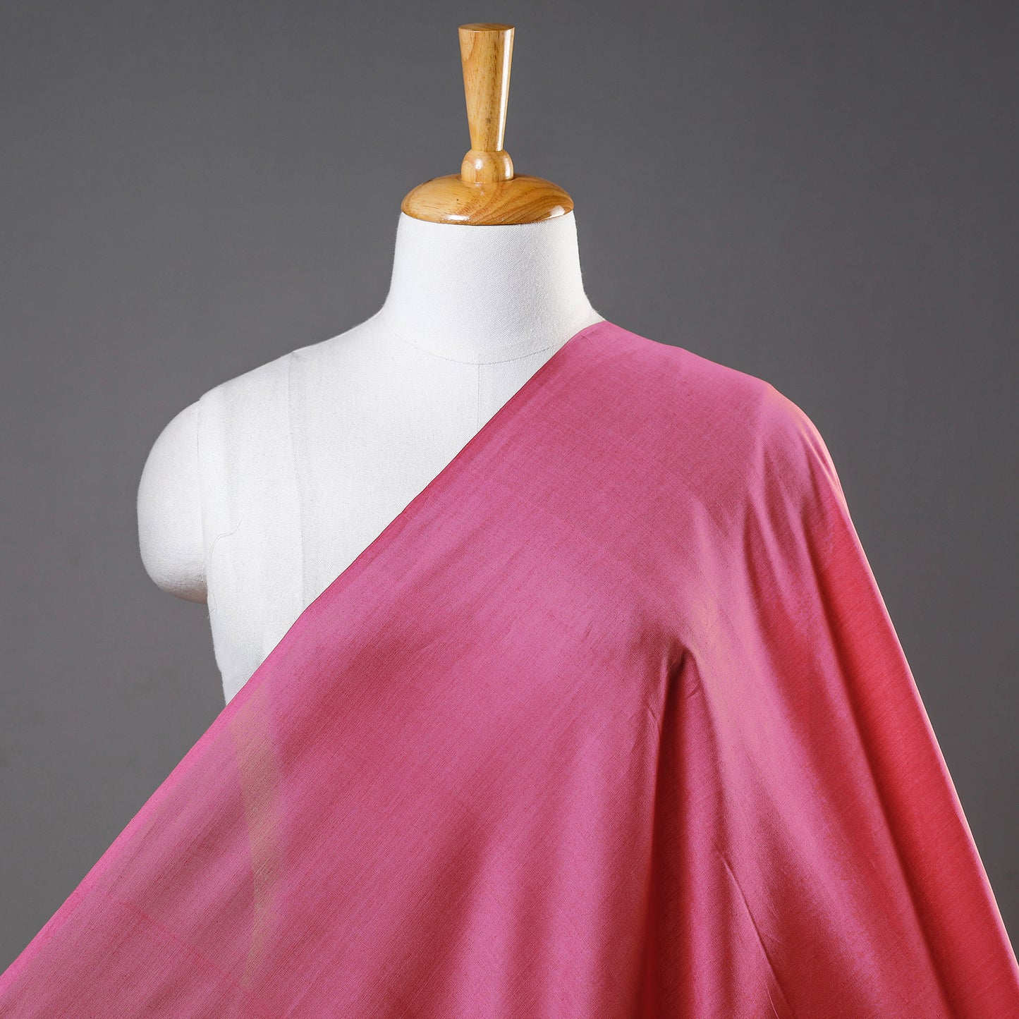 Pink - Maheshwari Cotton Handloom Fabric