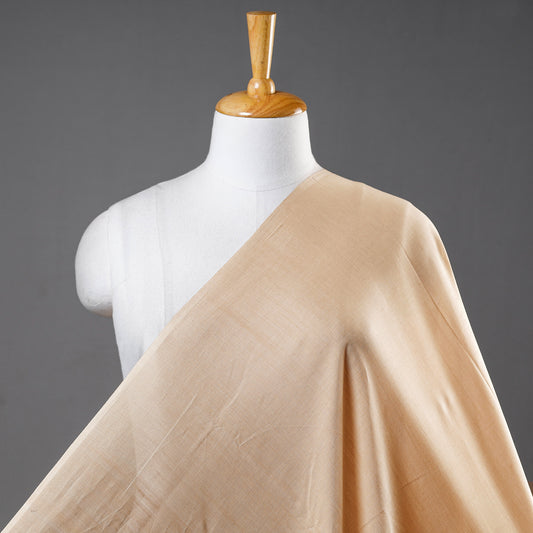 Beige - Maheshwari Cotton Handloom Fabric