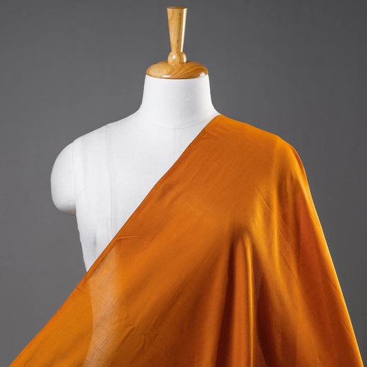 Orange - Maheshwari Cotton Handloom Fabric