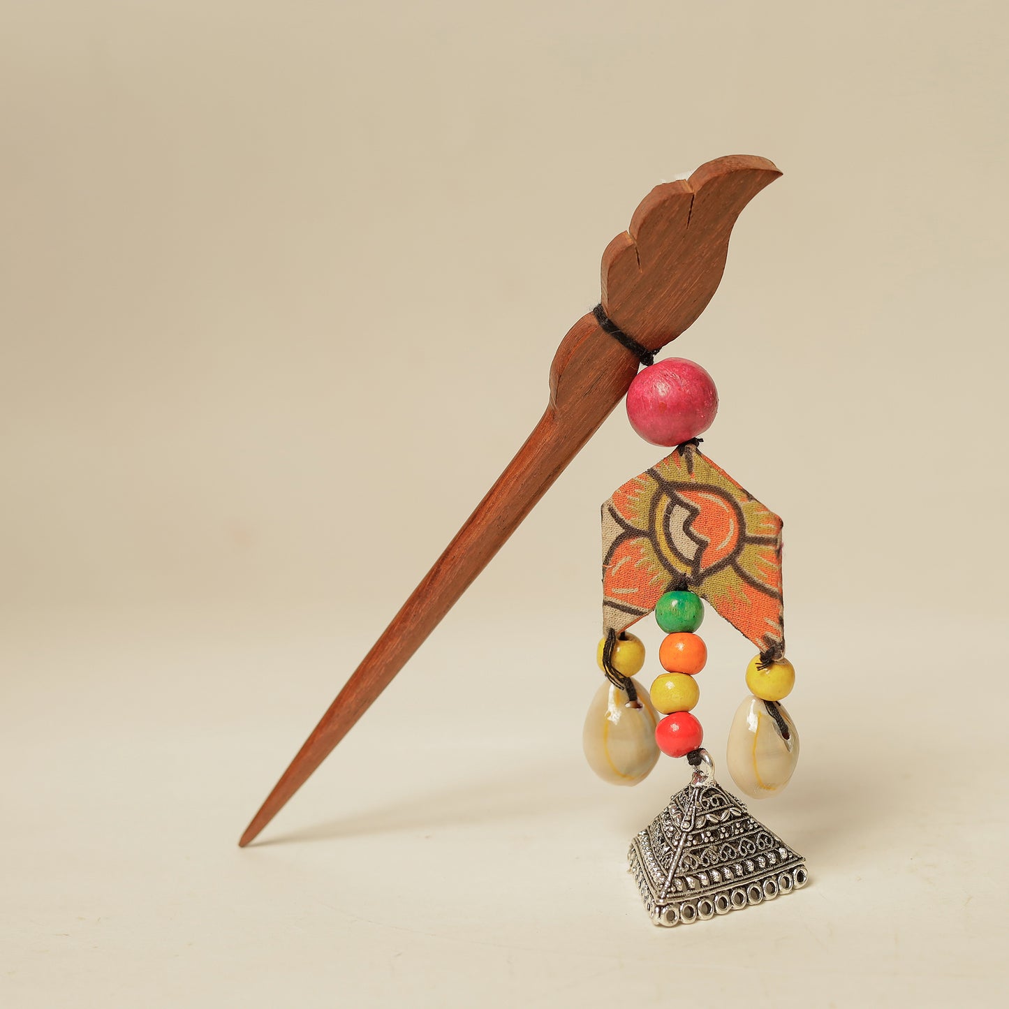 Ranchi GS Shell & Beadwork Wooden Handmade Juda Stick