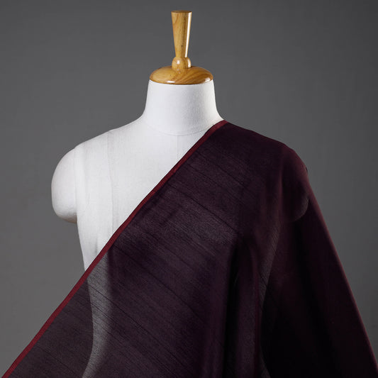 Maroon - Maheshwari Silk Cotton Handloom Fabric