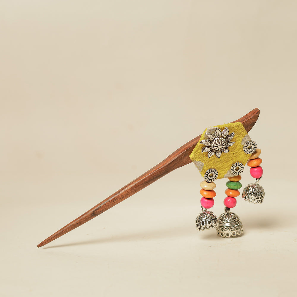 Mishti GS Beadwork Wooden Handmade Juda Stick