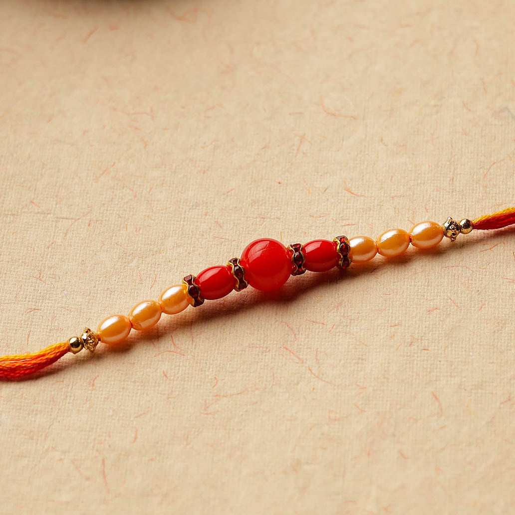 Handmade Stone Beadwork Rakhi 04