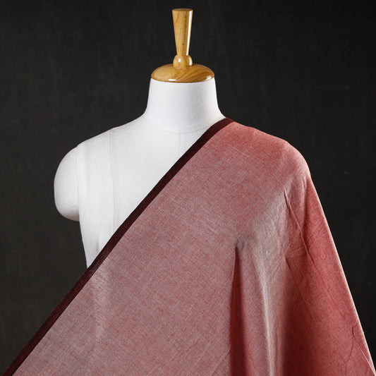 Pink - Baragaon Pre Washed Handloom Plain Cotton Fabric