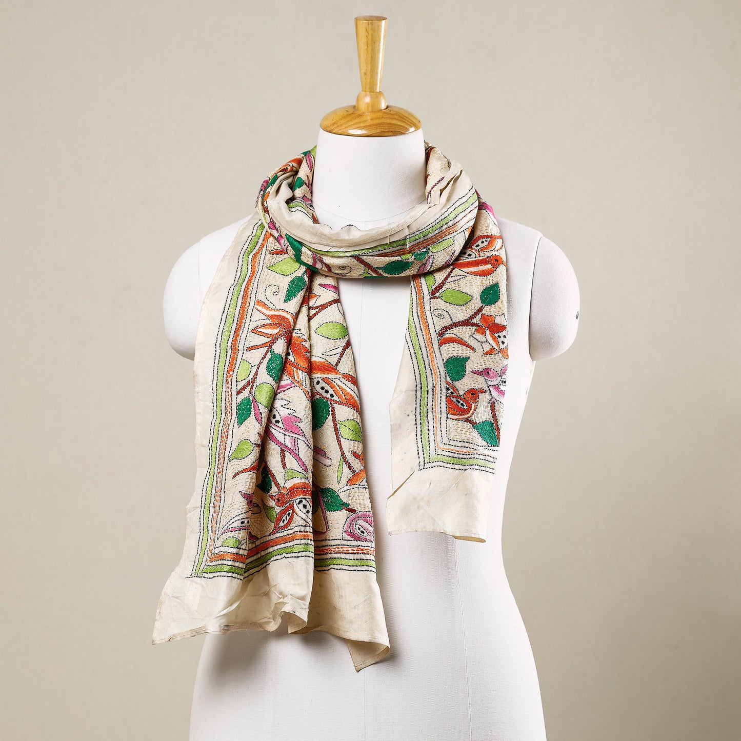 Kantha Silk Stole