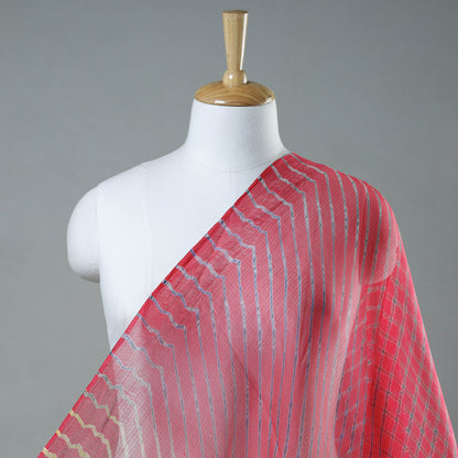 Leheriya Tie-Dye Mothra Kota Doria Silk Fabric