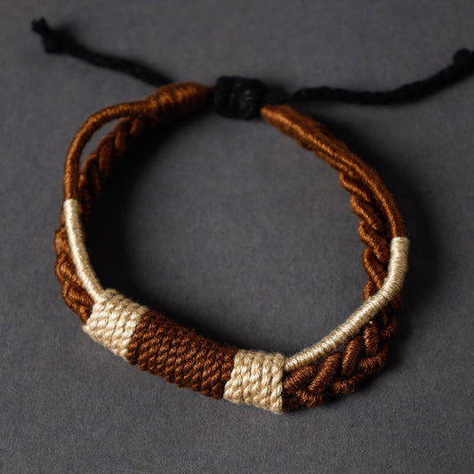 Handcrafted Threadwork Wristband Bracelet by Miharu