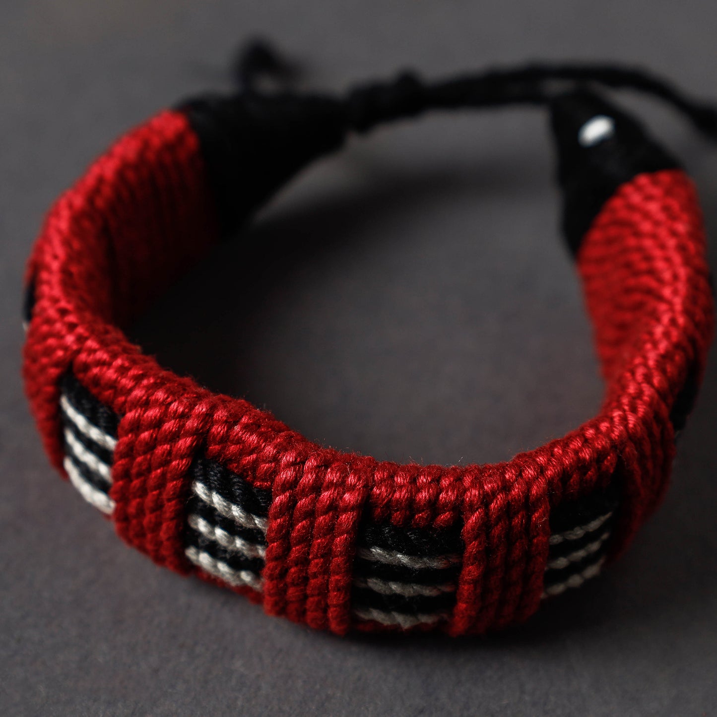 Handcrafted Threadwork Wristband Bracelet by Miharu