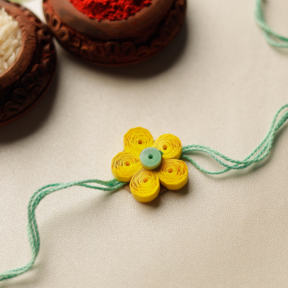 Flower - Handmade Paper Quilling Rakhi 38