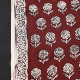  Bagh Hand Block Printed Chanderi Silk Handloom Fabric 