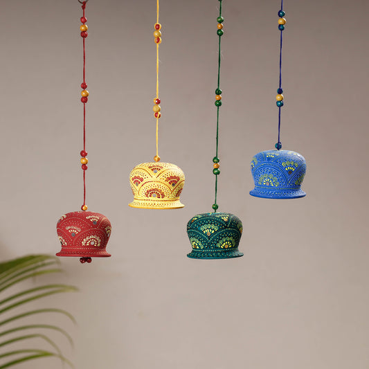 Bell - Handpainted Clay Hanging (Set of 4)