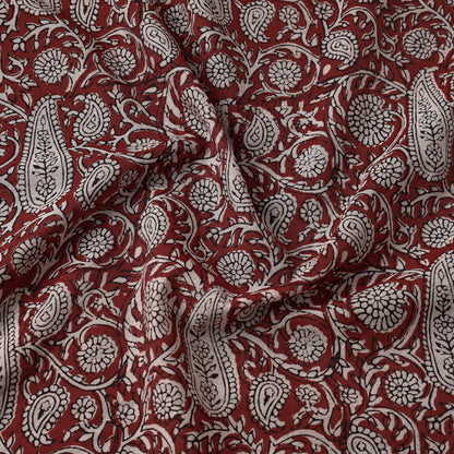 Bagh Block Printed Chanderi Silk Fabric