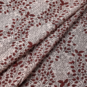 Buy Bagh Hand Block Printed Chanderi Silk Handloom Fabric Online at iTokri.com