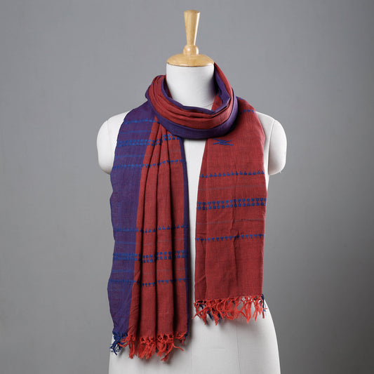 Multicolor - Jala Weave Pure Handloom Cotton Stole