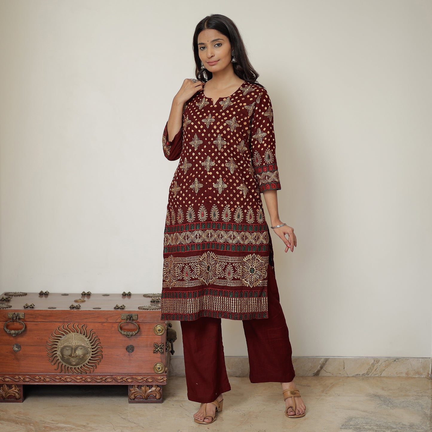 Bandhani Kurta Set 