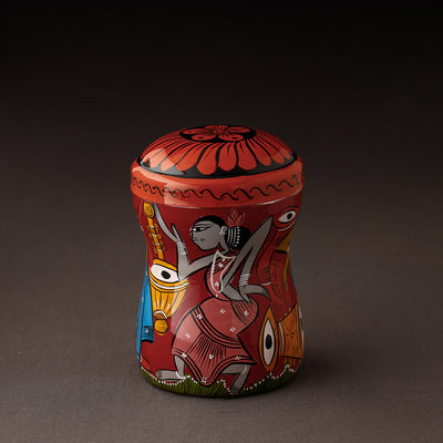  Bengal Patua Handpainted Stainless Steel Multi Utility Canister 
