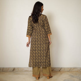  Bagh Block Printed Cotton Kurta with Palazzo & Dupatta Set 03 