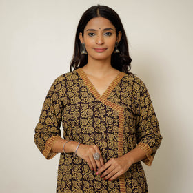  Bagh Block Printed Cotton Kurta with Palazzo & Dupatta Set 03 