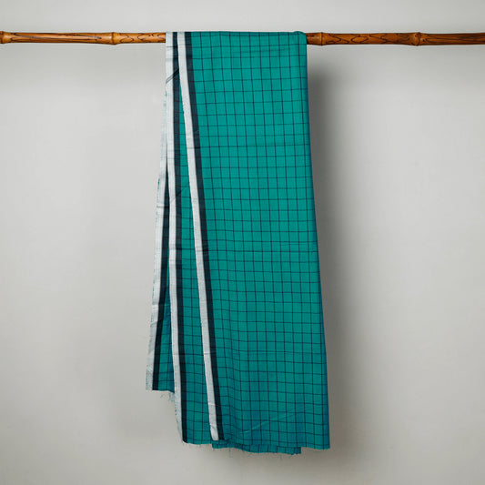 Green - Calicut Kuriappilly Pure Handloom Cotton Lungi
