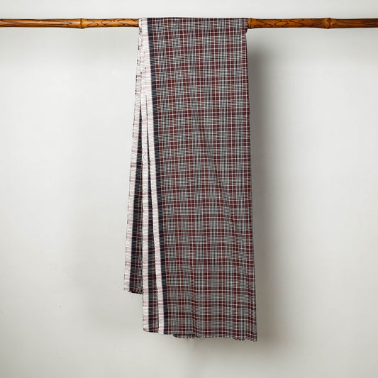 Brown - Calicut Kuriappilly Pure Handloom Cotton Lungi