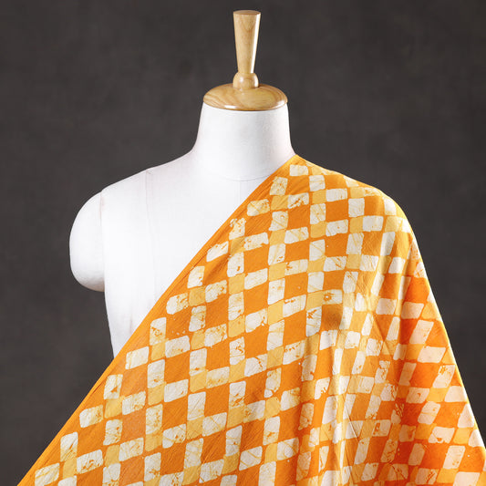 Yellow - Hand Batik Printed Cotton Fabric