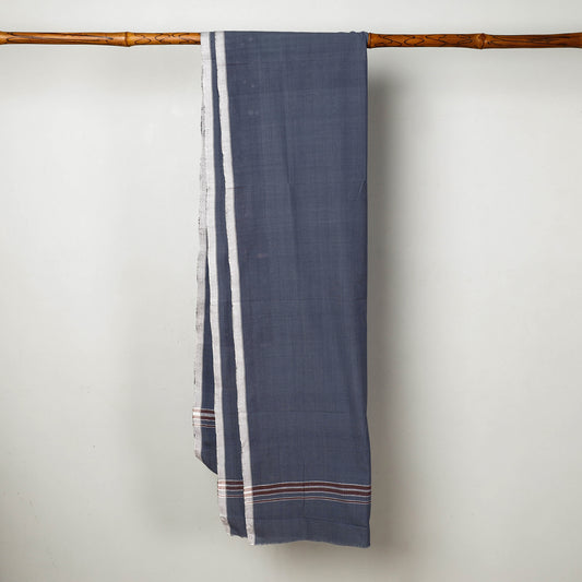 Blue - Calicut Kuriappilly Pure Handloom Cotton Dhoti