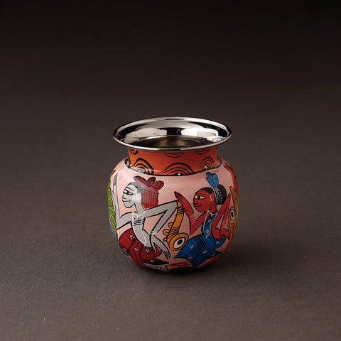 Bengal Patua Handpainted Mortar and Pestle Set